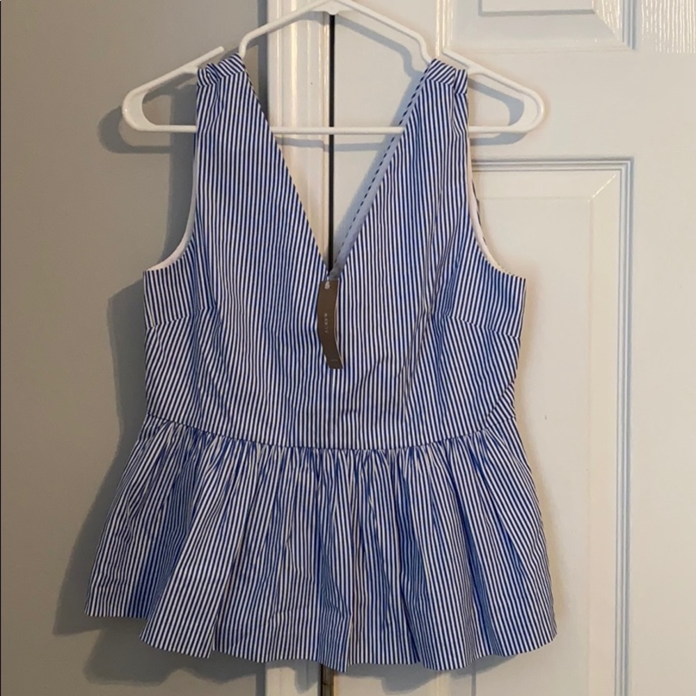 BNWT J. Crew Peplum top
